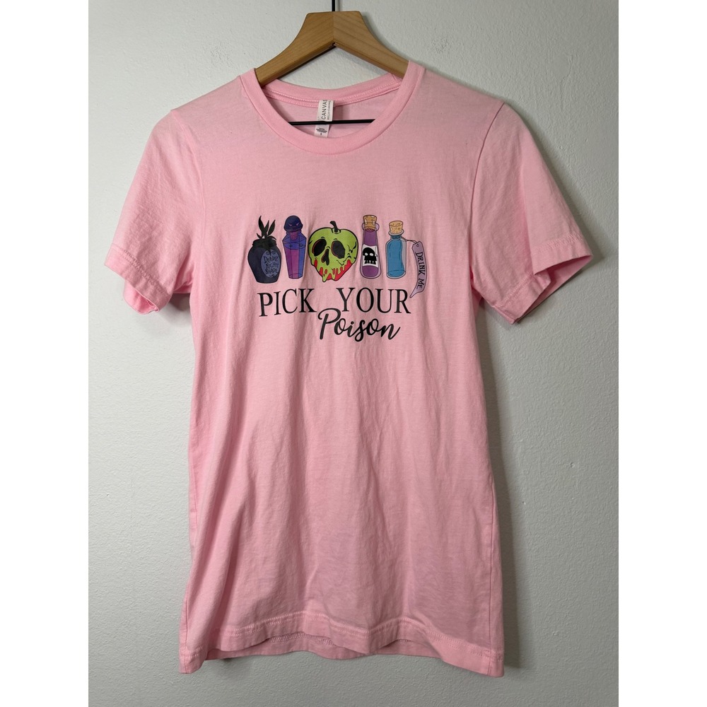Disney Custom - Pick Your Poison Villain Themed Women's Tee Sz Small Disneyboynd